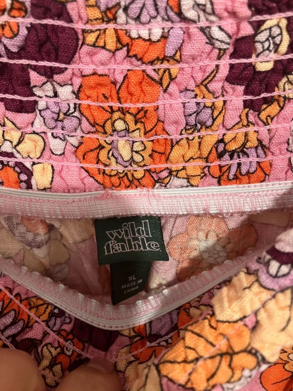 Wild Fable Women's 70's Floral Casual Pull-On Shorts, Multicolor, Size XL - Picture 3 of 3